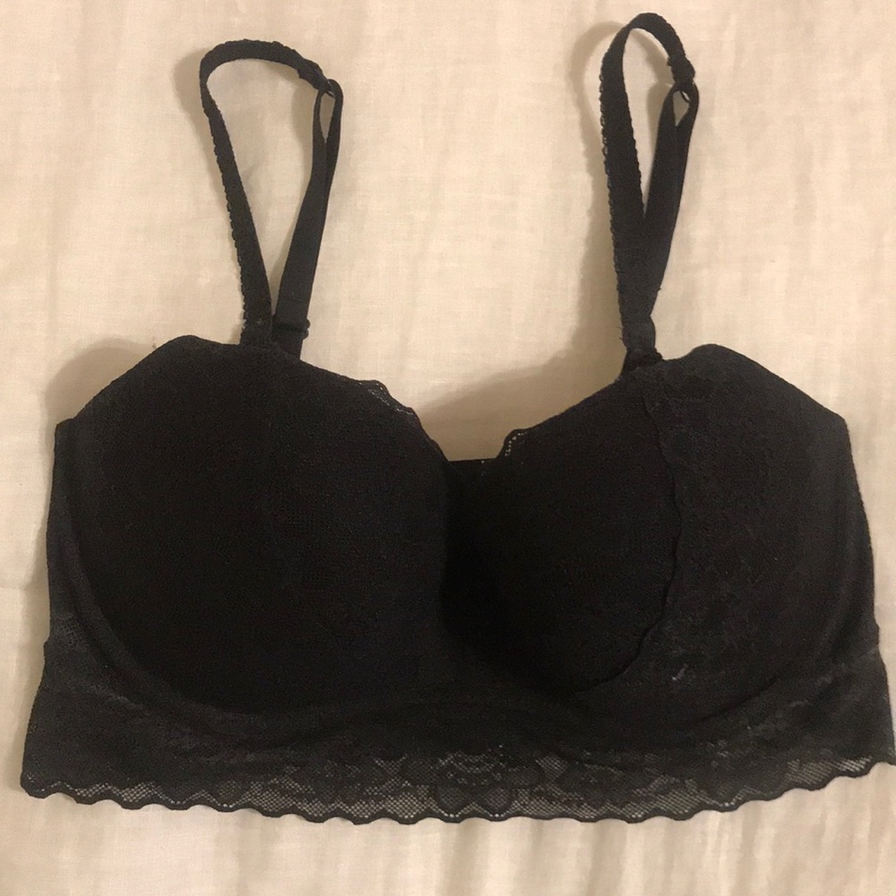 VICTORIA SECRET black lace push-up bralette